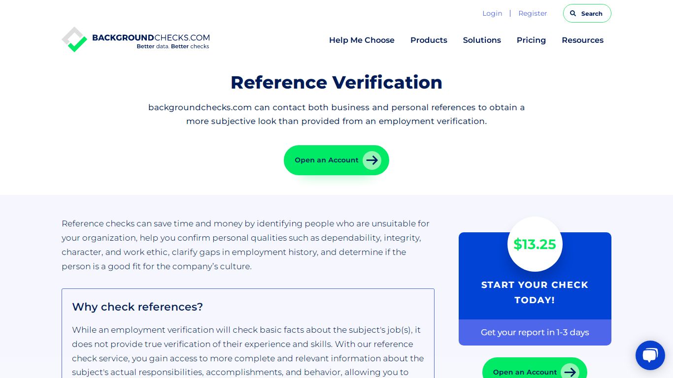 Reference Verification - background checks